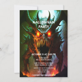 Inbjudan till Giant Monster Halloween fest