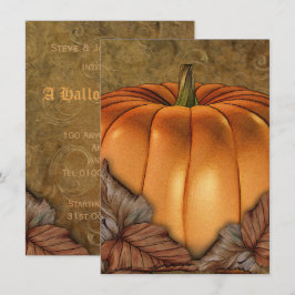 Inbjudan till Giant Pumpkin Medium Halloween fest