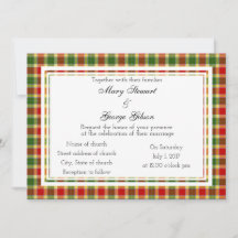 Inbjudan till Gibson Scottish Wedding