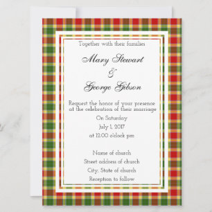 Inbjudan till Gibson Scottish Wedding