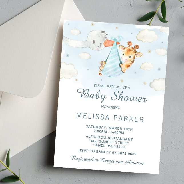 Inbjudan till Giraffe Baby Shower (Skapare uppladdad)
