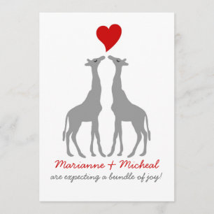 Inbjudan till Giraffe Baby Shower