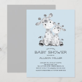 Inbjudan till Giraffe Boys baby Shower