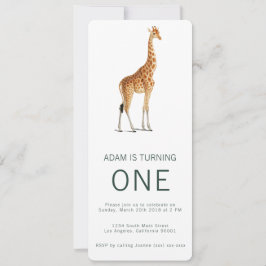 Inbjudan till Giraffe-födelsedagen