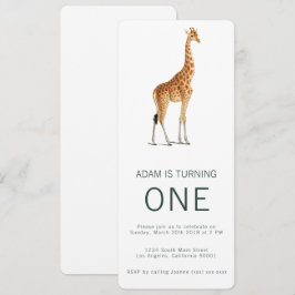 Inbjudan till Giraffe-födelsedagen