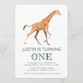 Inbjudan till Giraffe-födelsedagen