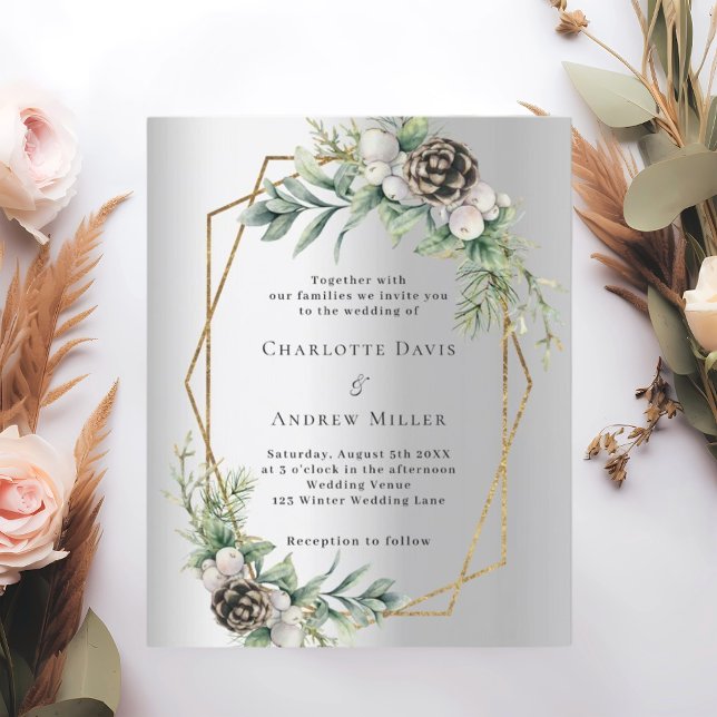 inbjudan till girogieneri-geometrisk bröllopsinbju (Skapare uppladdad)