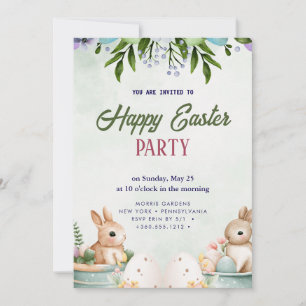Inbjudan till glad påsk Brunch och Egg Hunt