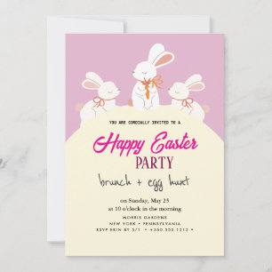 Inbjudan till glad påsk Brunch och Egg Hunt