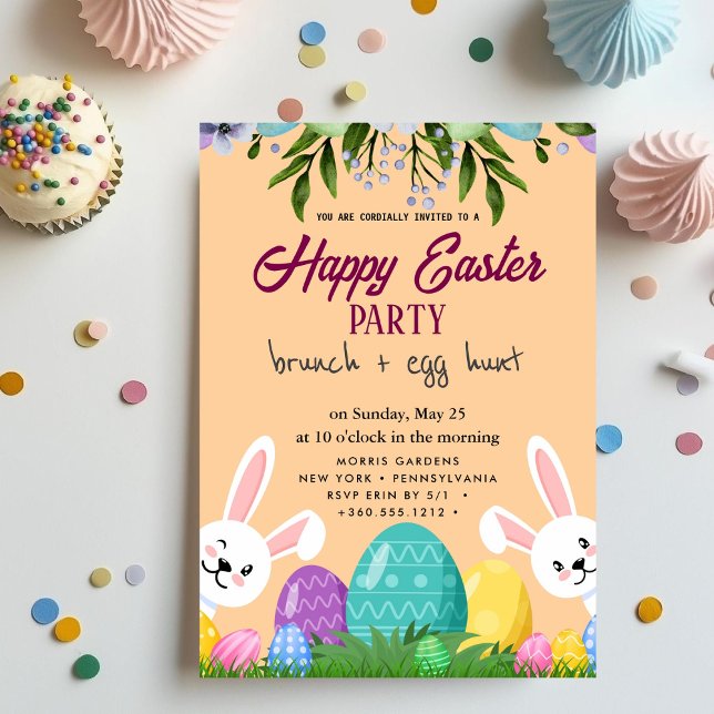 Inbjudan till glad påsk Brunch och Egg Hunt (Skapare uppladdad)