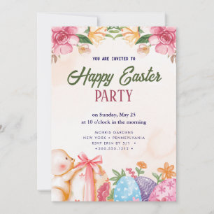 Inbjudan till glad påsk Brunch och Egg Hunt