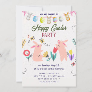 Inbjudan till glad påsk Brunch och Egg Hunt