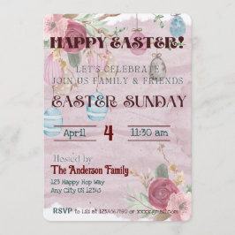 Inbjudan till glad påsk Firande