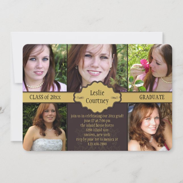 Inbjudan till glatt dag för fotot Studenten (Framsida)