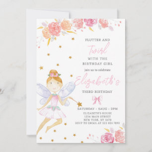 Inbjudan till glitter: Fairy Birthday