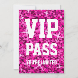 Inbjudan till Glitz-Rosan VIP PASS