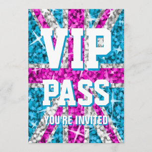 Inbjudan till Glitz UK Rosa VIP PASS