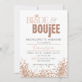 Inbjudan till Glitzy Ro Guld I Bachelorette Helg