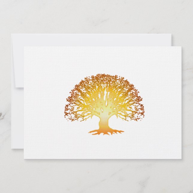 Inbjudan till Glowing Träd (Framsida)