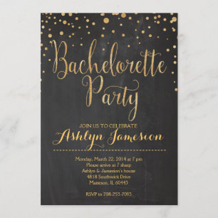 Inbjudan till gnistra Glitter-bachelorette-partiet