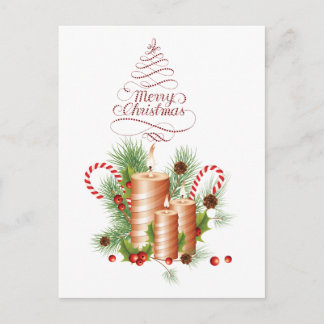 Inbjudan till god jul-kort vykort