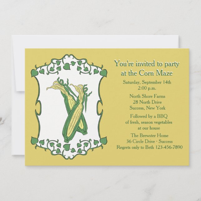 Inbjudan till Golden Maj (Framsida)