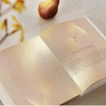 Inbjudan till Golden Struktur Elegant bröllop