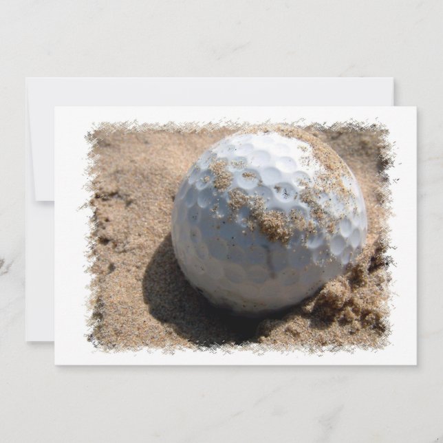 Inbjudan till Golf Sand Pit Design (Framsida)