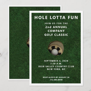 Inbjudan till golfparty