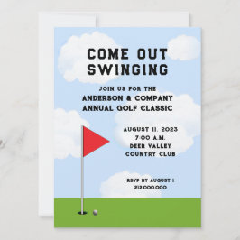 Inbjudan till golftävling