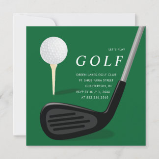 Inbjudan till golftävling Grön golfutflykt