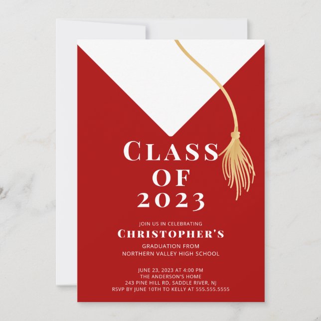Inbjudan till Grad Cap-Studentfest (Framsida)
