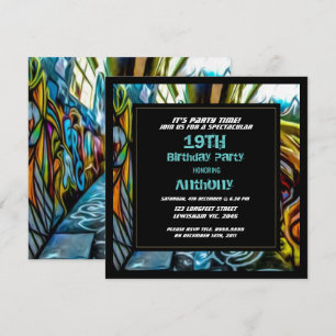 Inbjudan till Graffiti Highway Birthday