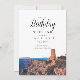 Inbjudan till Grand Canyon Arizona Birthday Helg
