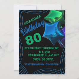 inbjudan till GRANDMA Birthday