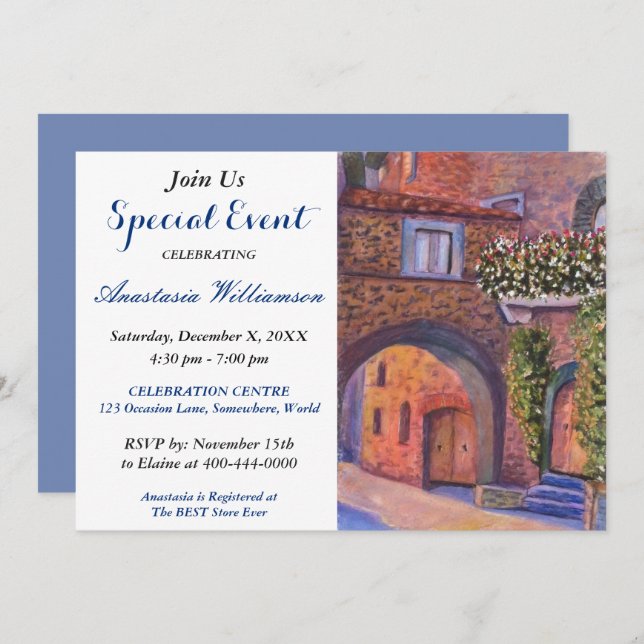 INBJUDAN TILL GRANNEKVARTERSFEST (Fram/baksida)