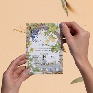 Inbjudan till Grapevine Romantic Vineyard Wedding
