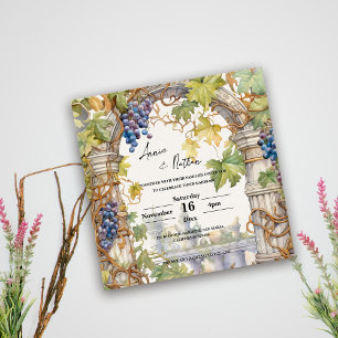 Inbjudan till Grapevine Romantic Vineyard Wedding