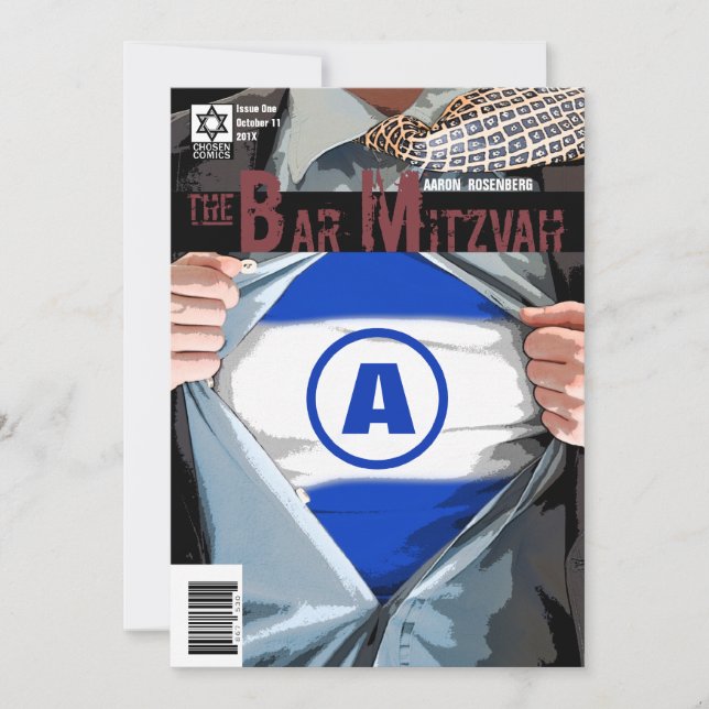 Inbjudan till Graphic Novel Pub Mitzvah (Framsida)