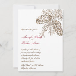 Inbjudan till Gräs Cone Nature Wedding