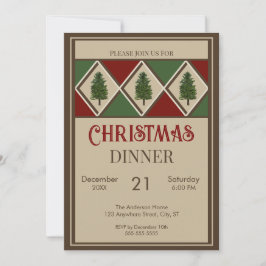 Inbjudan till gräs Träd och Harlequin