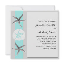 Inbjudan till Grått Band Starfish-bröllop
