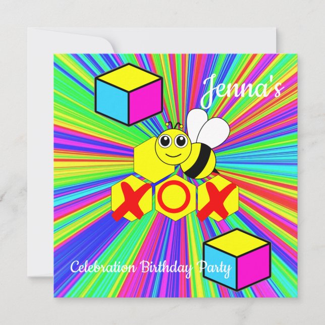 Inbjudan till Grattis på födelsedagen-kort (Framsida)