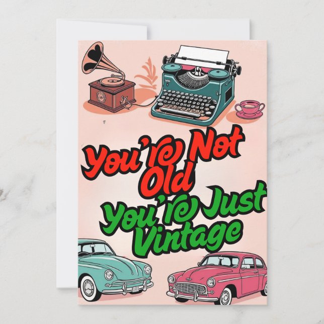 Inbjudan till Grattis på födelsedagen-kort (Framsida)