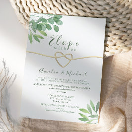 Inbjudan till Greenery Elope Micro Wedding