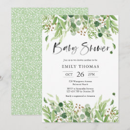 Inbjudan till Grey Baby Shower