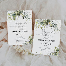 Inbjudan till Grey Baby Shower