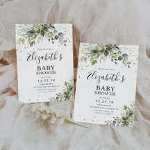 Inbjudan till Grey Baby Shower