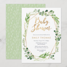 Inbjudan till Grey Baby Shower - könsneutral