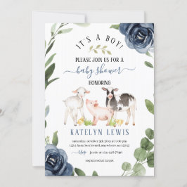 Inbjudan till Grey Farm Baby Shower